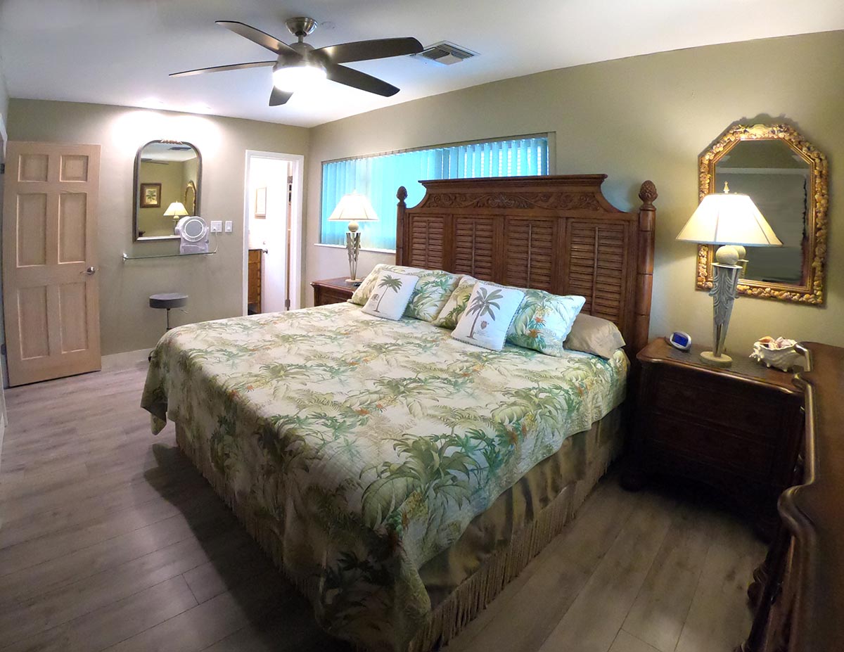 Main House Master Bedroom (Bedroom #2) includes its own private bath